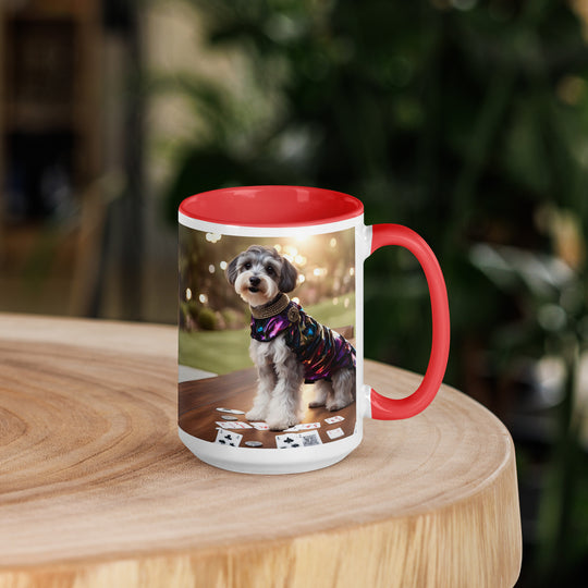 Schnoodle Golfer- Mug with Color Inside v12