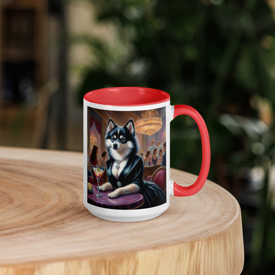 Pomsky General- Mug with Color Inside v5