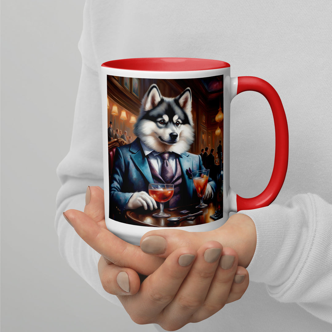 Pomsky General- Mug with Color Inside v8