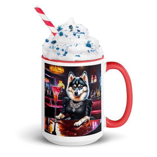 Pomsky General- Mug with Color Inside v10