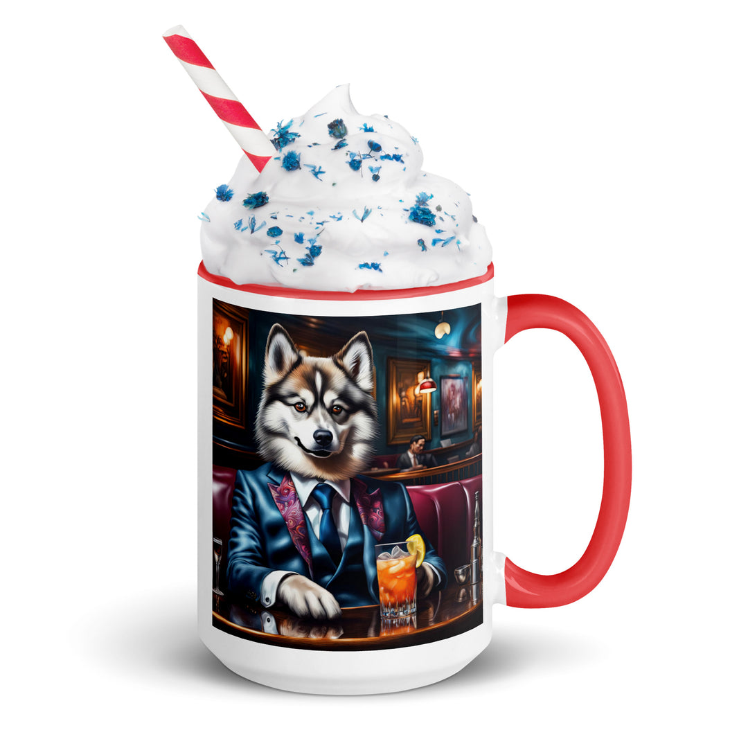 Pomsky General- Mug with Color Inside v11