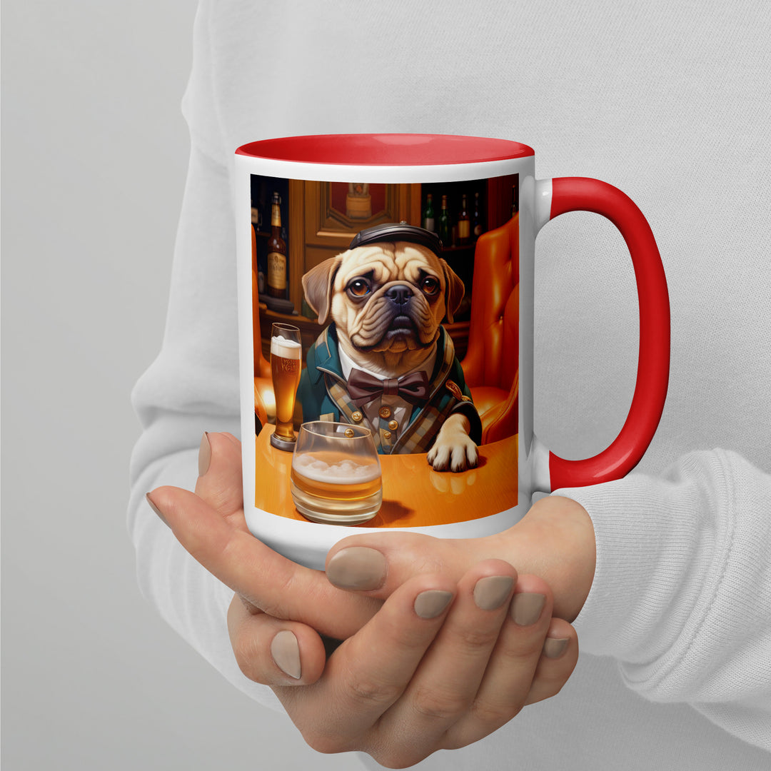 Puggle General- Mug with Color Inside v2