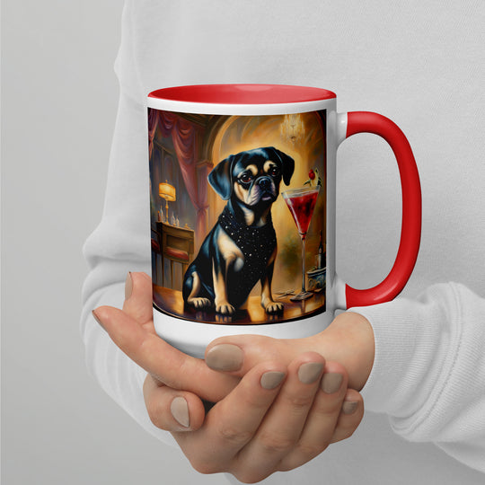 Puggle General- Mug with Color Inside v6