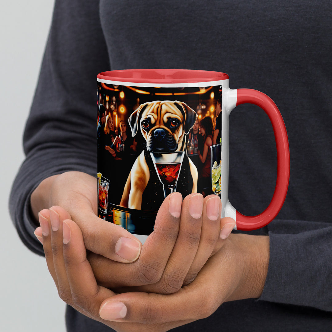 Puggle General- Mug with Color Inside v7