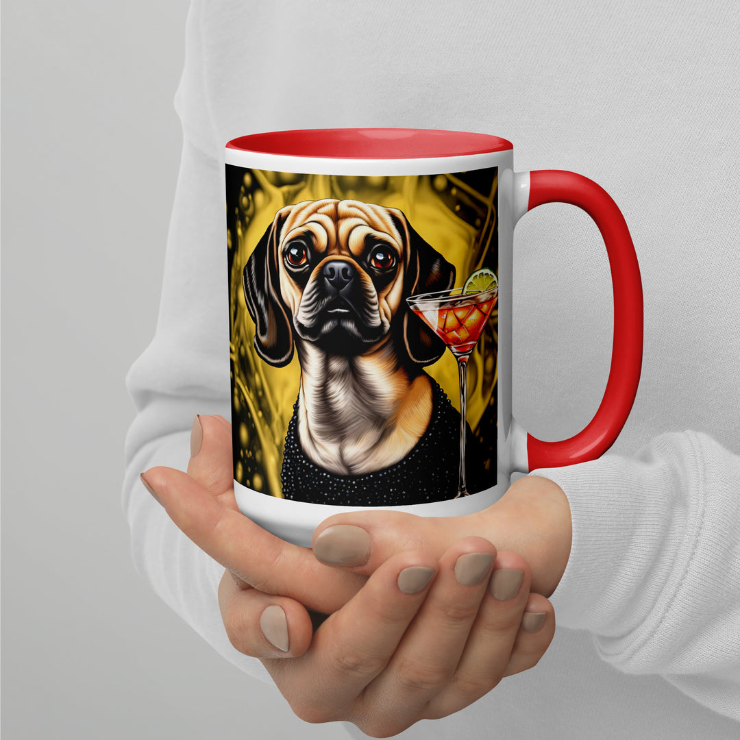 Puggle General- Mug with Color Inside v11