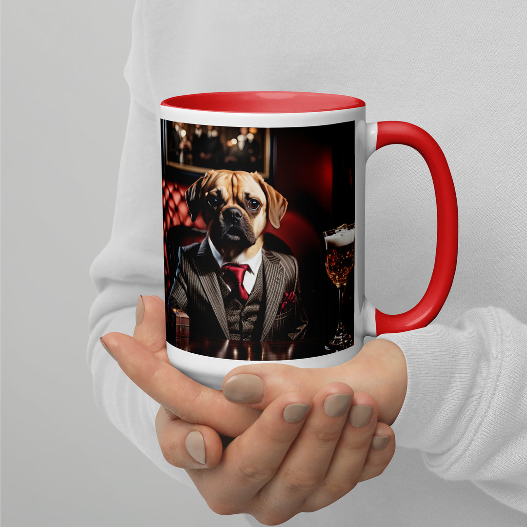 Puggle General- Mug with Color Inside v12