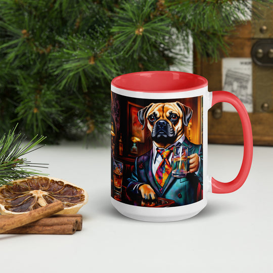 Puggle General- Mug with Color Inside v15