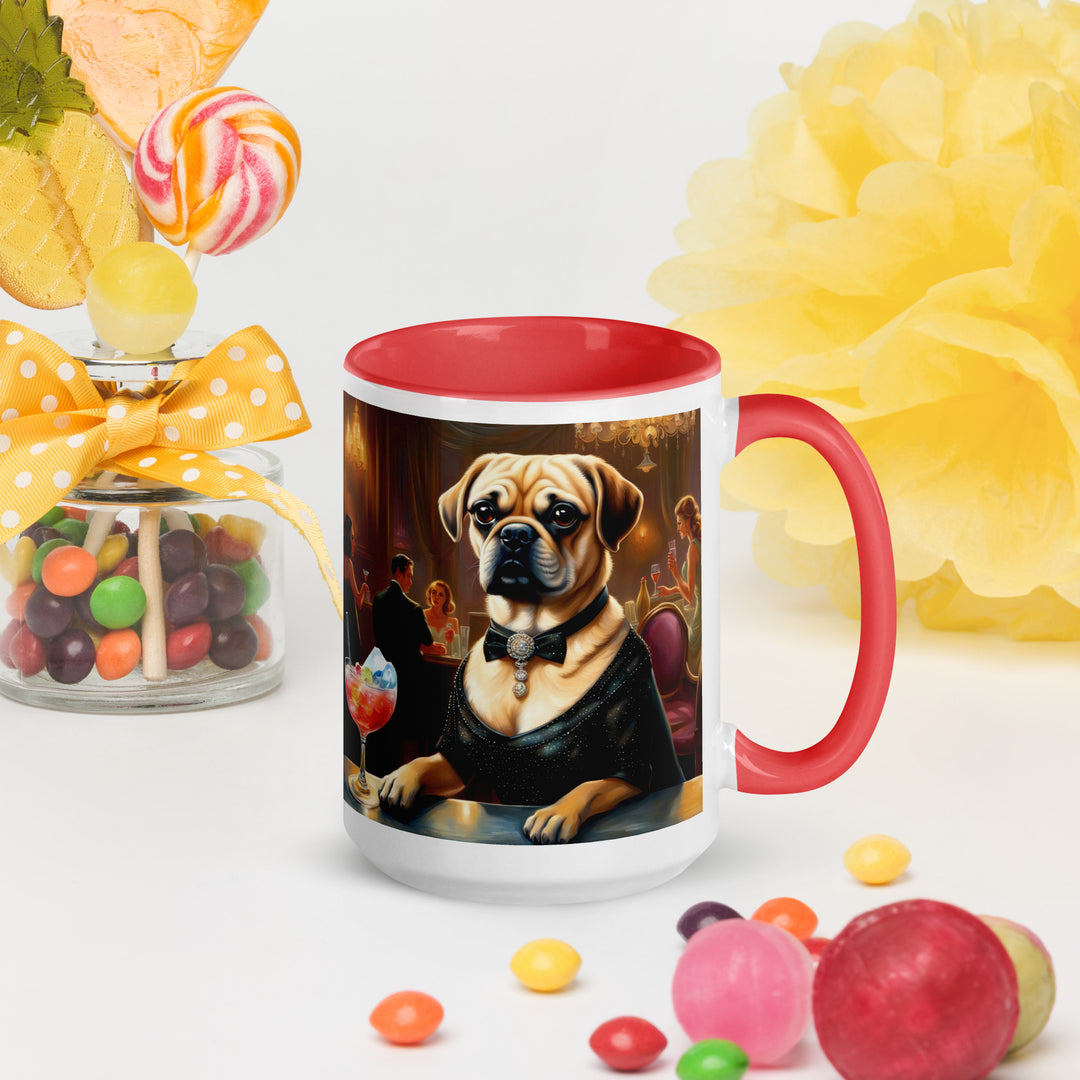 Puggle General- Mug with Color Inside v16