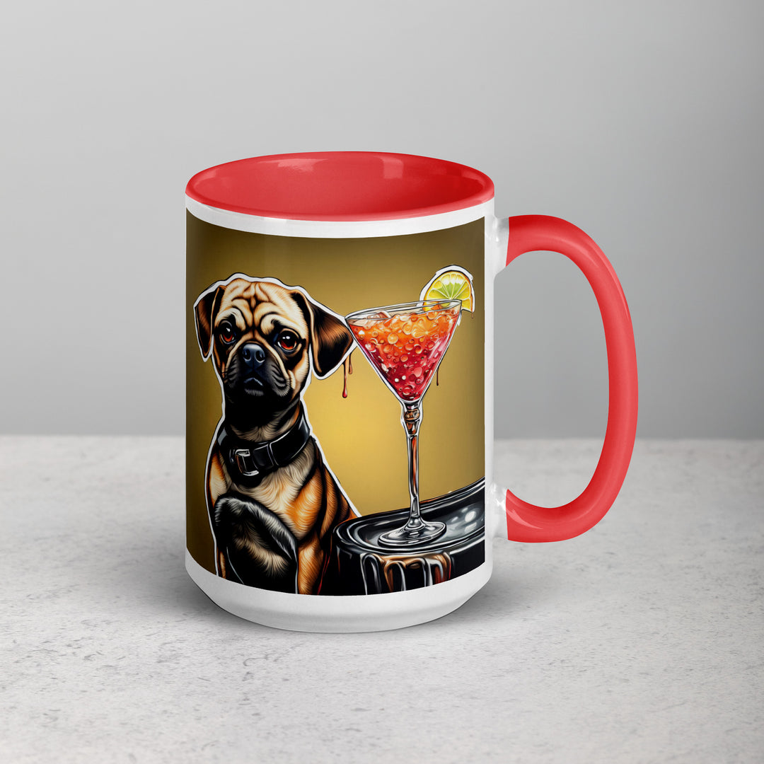 Puggle General- Mug with Color Inside v17