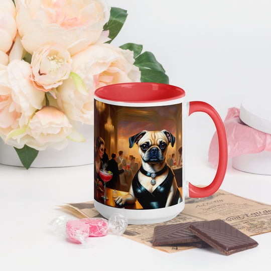 Puggle General- Mug with Color Inside v19