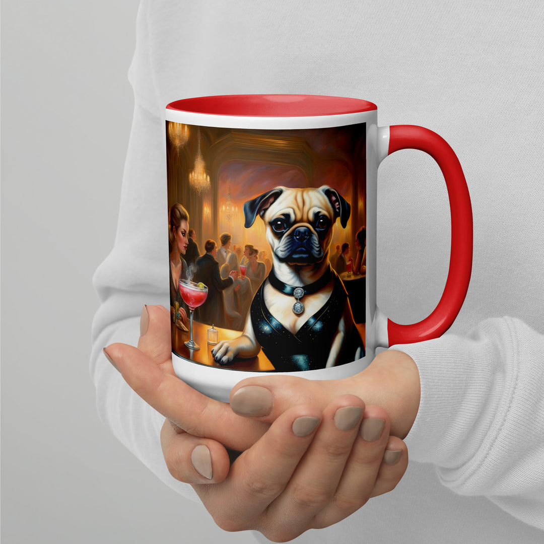 Puggle General- Mug with Color Inside v19