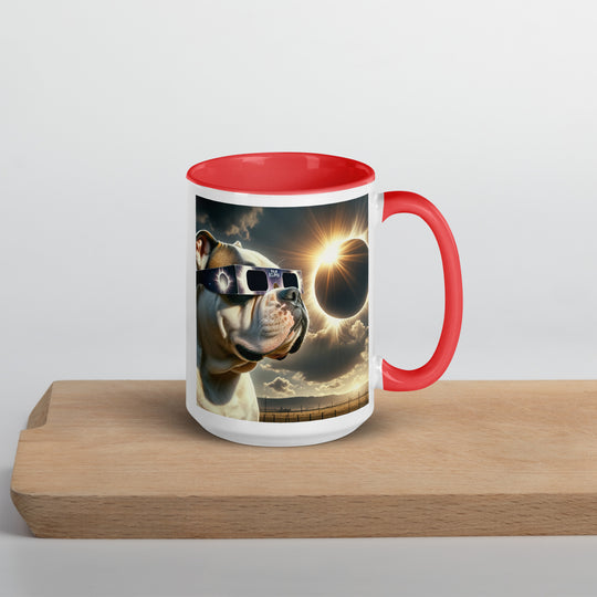 American Bulldog Eclipse- Mug with Color Inside