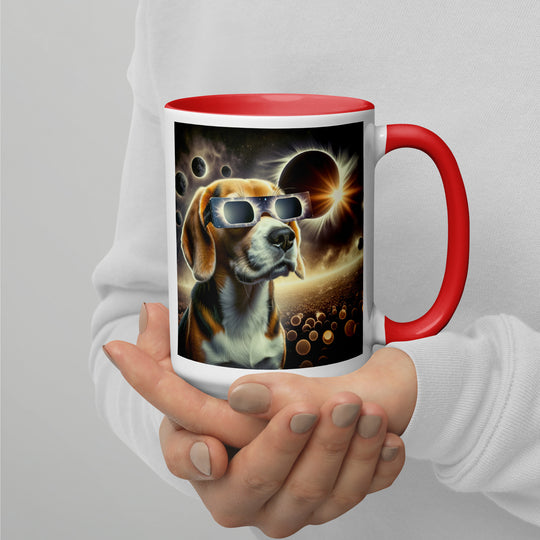 Beagle Eclipse- Mug with Color Inside v2