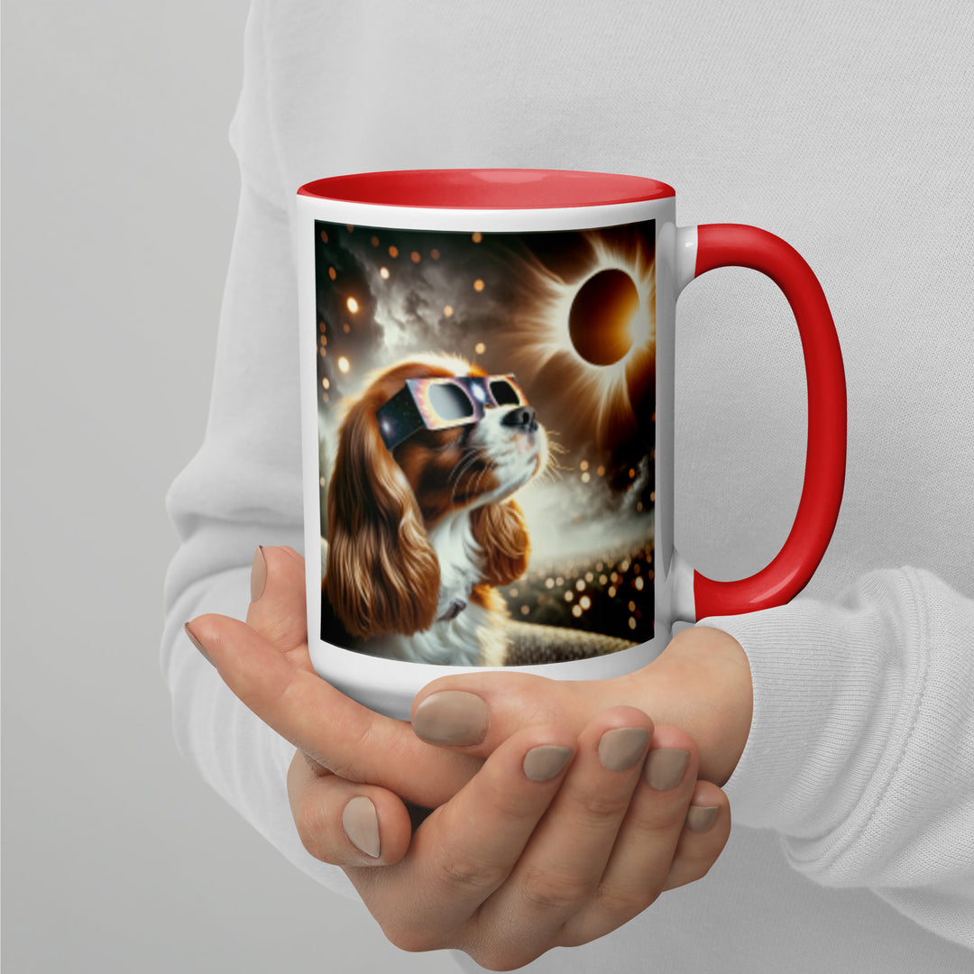 Cavalier King Charles Spaniel Eclipse- Mug with Color Inside v2