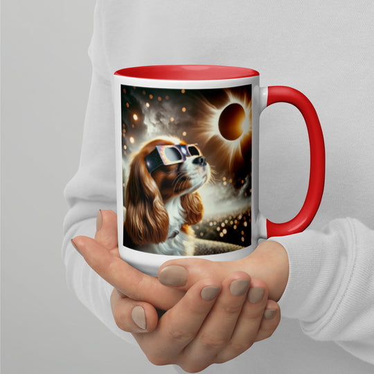 Cavalier King Charles Spaniel Eclipse- Mug with Color Inside v2