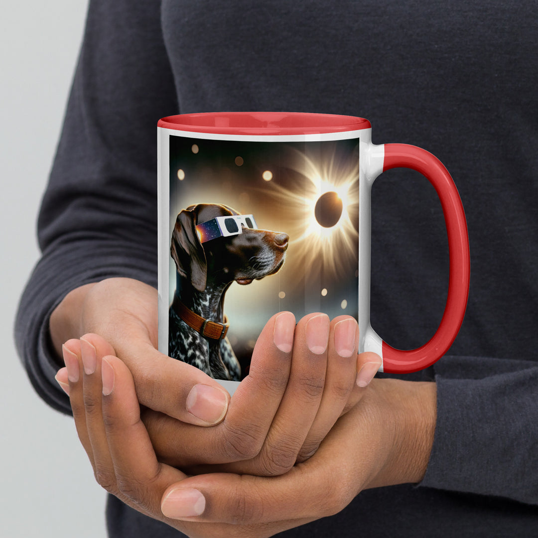 German Shorthaired Pointer Eclipse- Mug with Color Inside