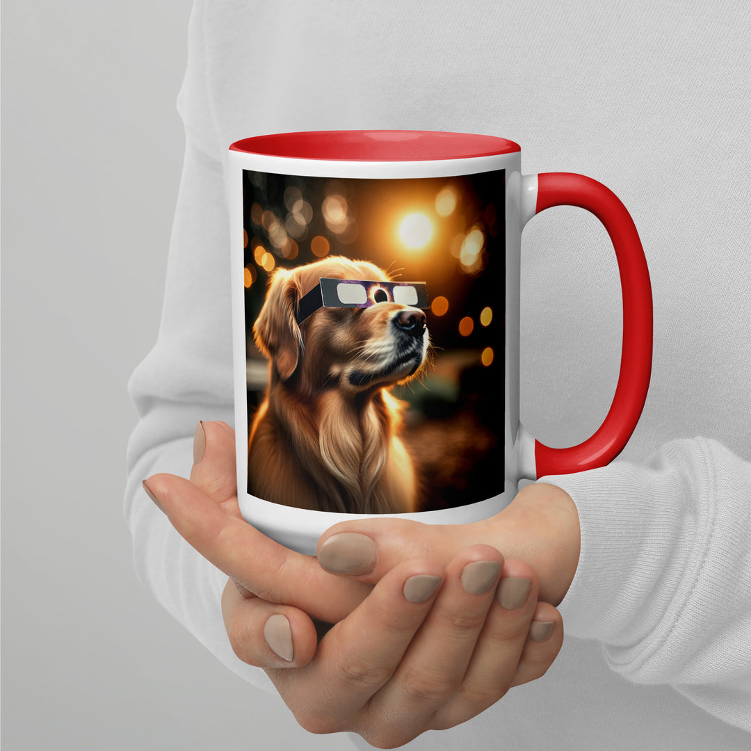 Golden Retriever Eclipse- Mug with Color Inside