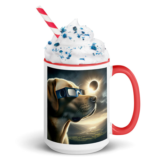 Labrador Retriever Eclipse- Mug with Color Inside v2