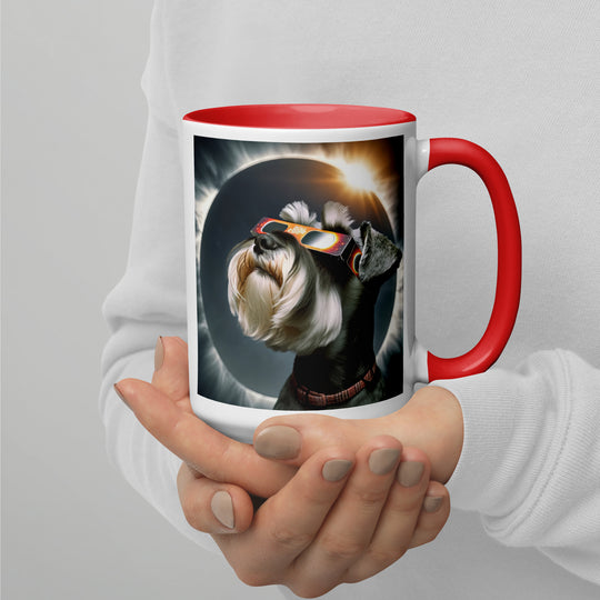 Miniature Schnauzer Eclipse- Mug with Color Inside v2