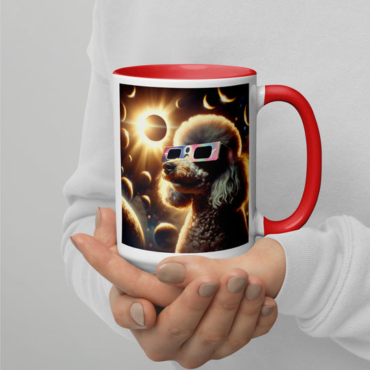 Poodle Eclipse- Mug with Color Inside v2