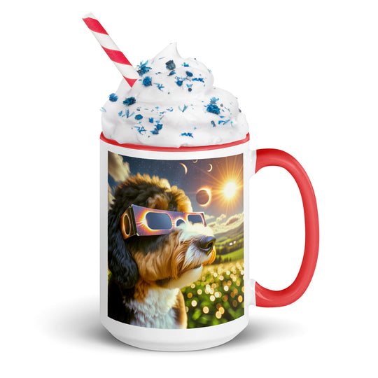 Bernedoodle Eclipse- Mug with Color Inside v2