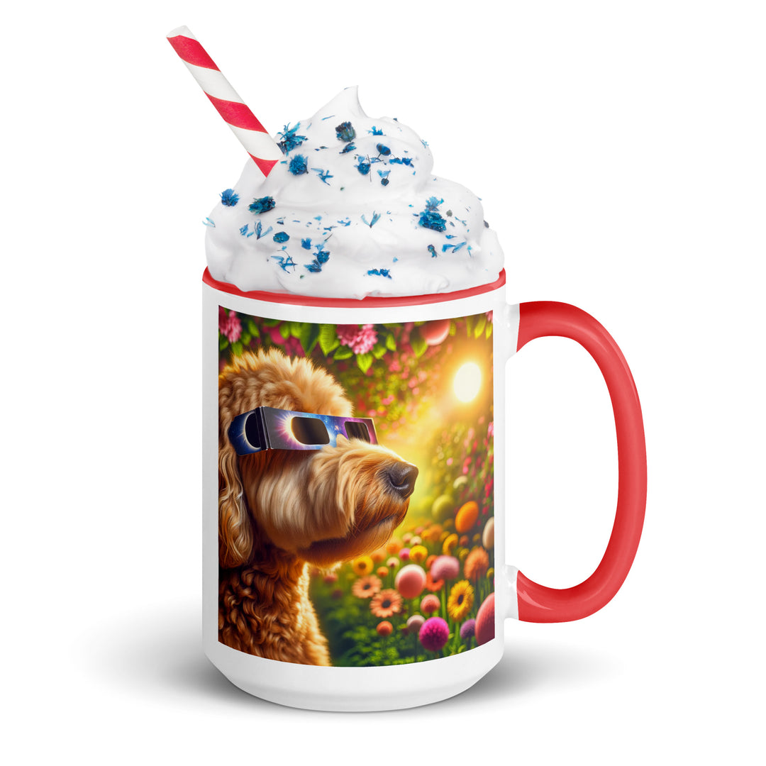 Goldendoodle Eclipse- Mug with Color Inside