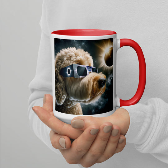 Labradoodle Eclipse- Mug with Color Inside