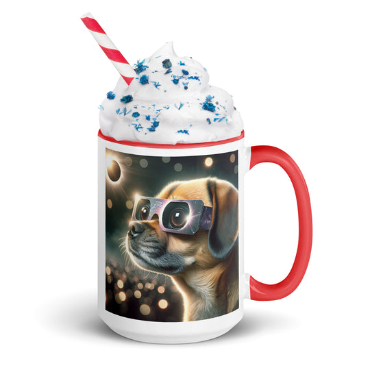 Puggle Eclipse- Mug with Color Inside