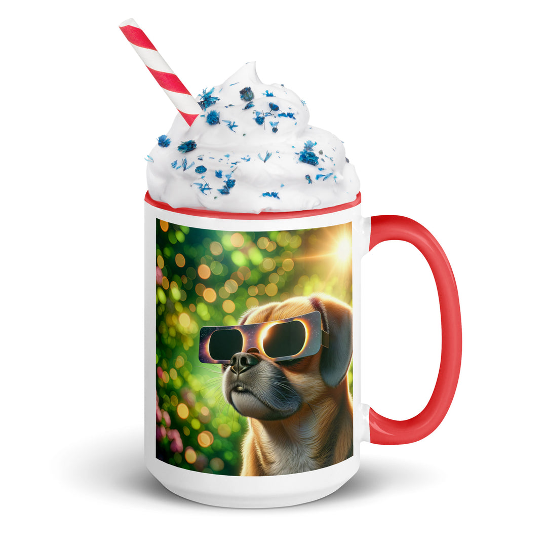 Puggle Eclipse- Mug with Color Inside v2