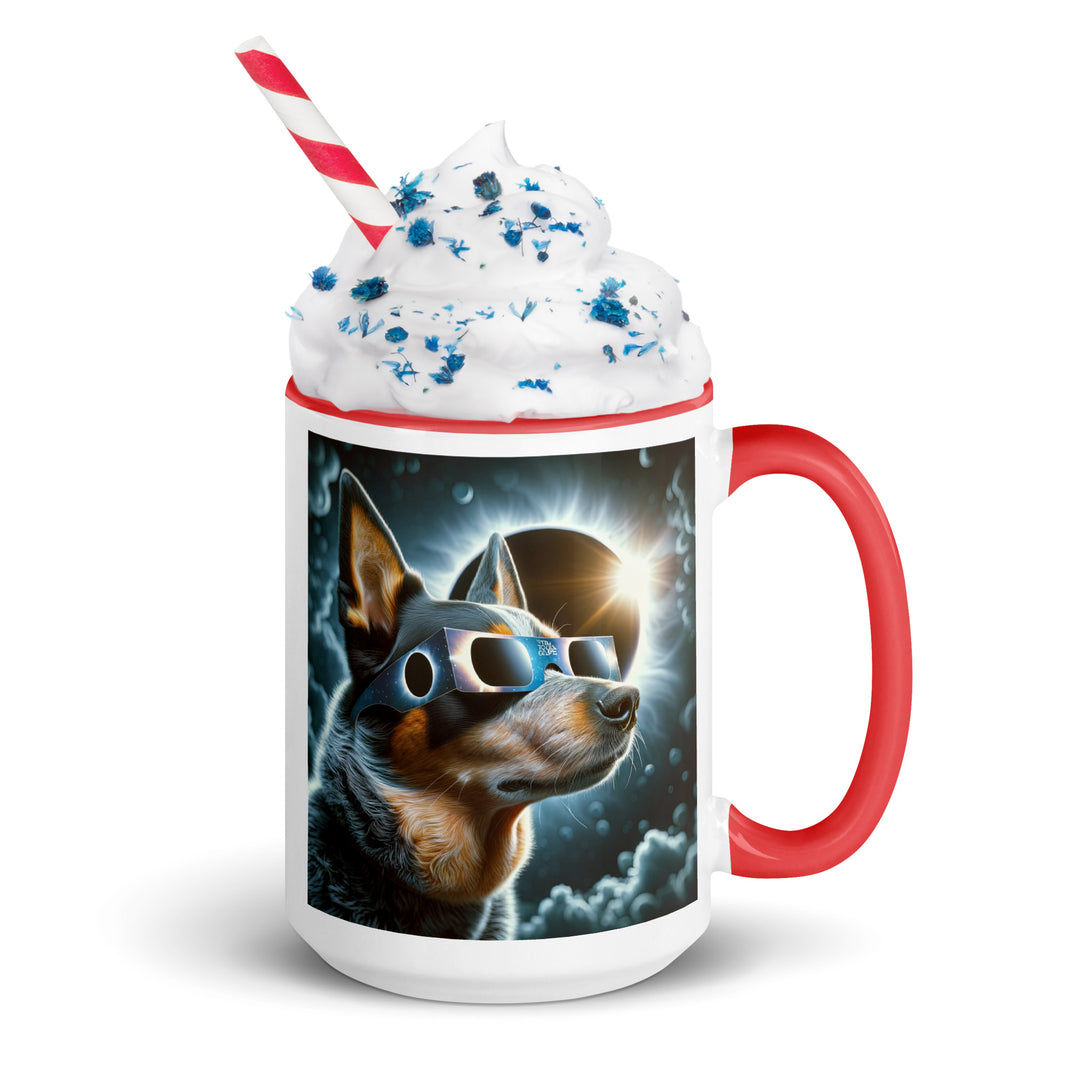 Texas Heeler Eclipse- Mug with Color Inside v2