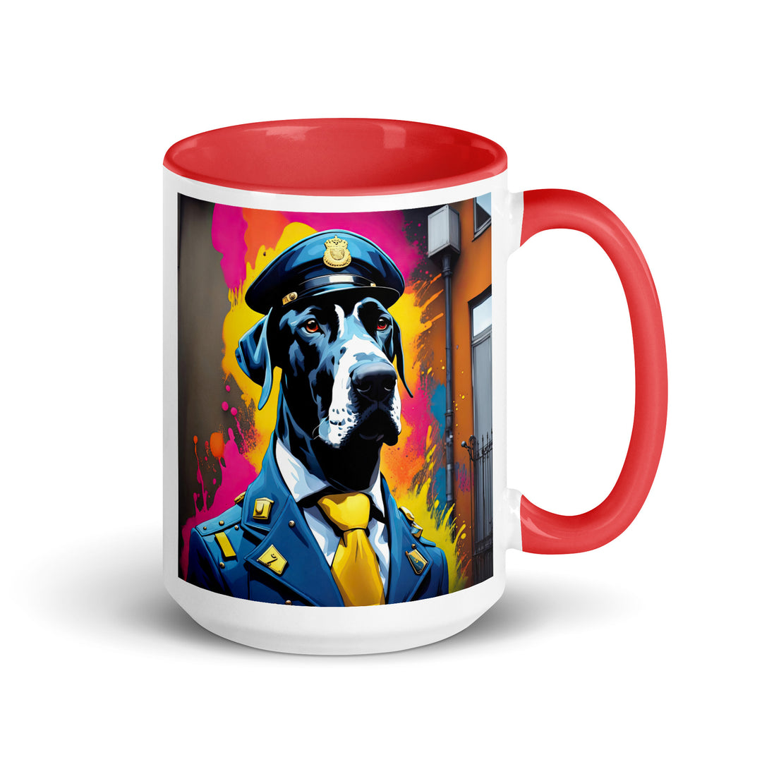 Great Dane- Mug with Color Inside v5