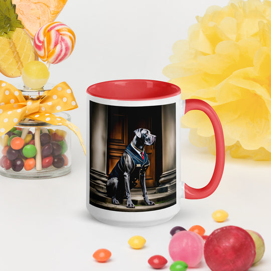 Great Dane- Mug with Color Inside v4