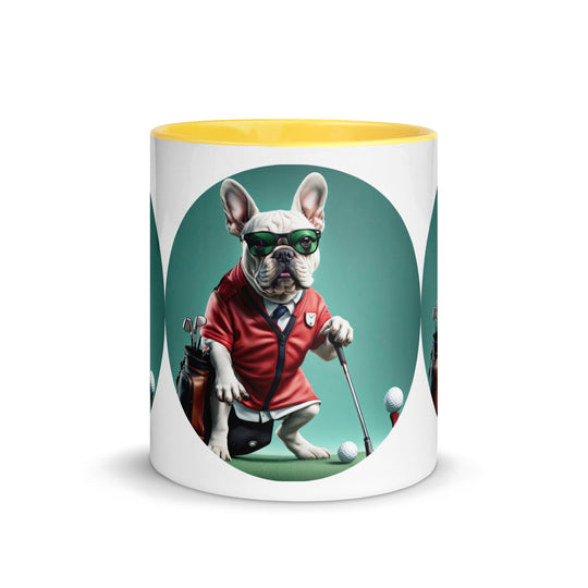 Mug with Color Inside-French Bulldog V4