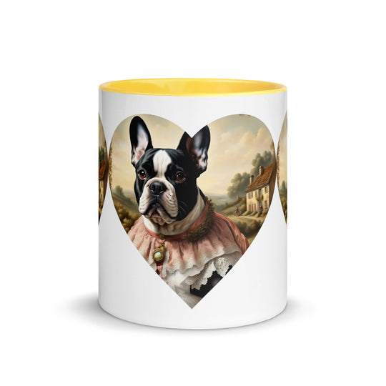 Mug with Color Inside-French Bulldog V6