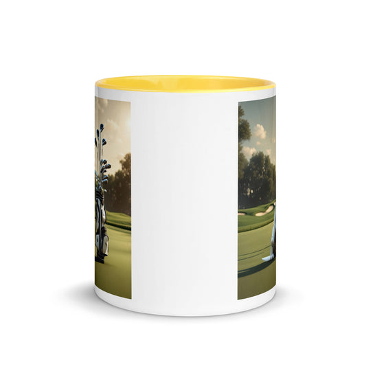 Mug with Color Inside-Labrador Retriever Golfer V5