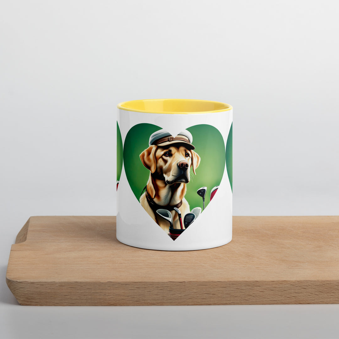 Mug with Color Inside-Labrador Retriever Golfer V26