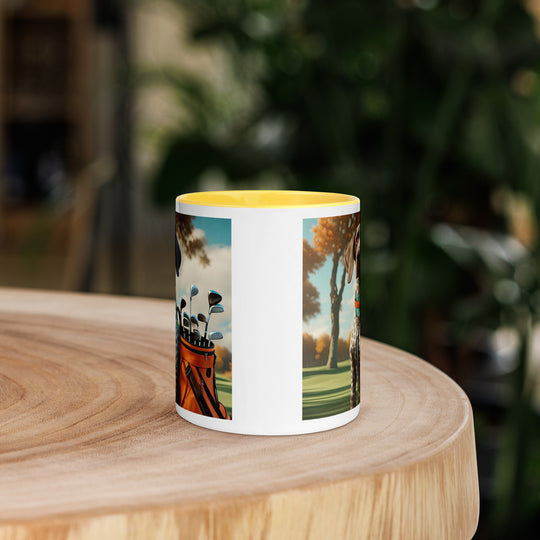 German Shorthaired Pointer Golfer- Mug with Color Inside