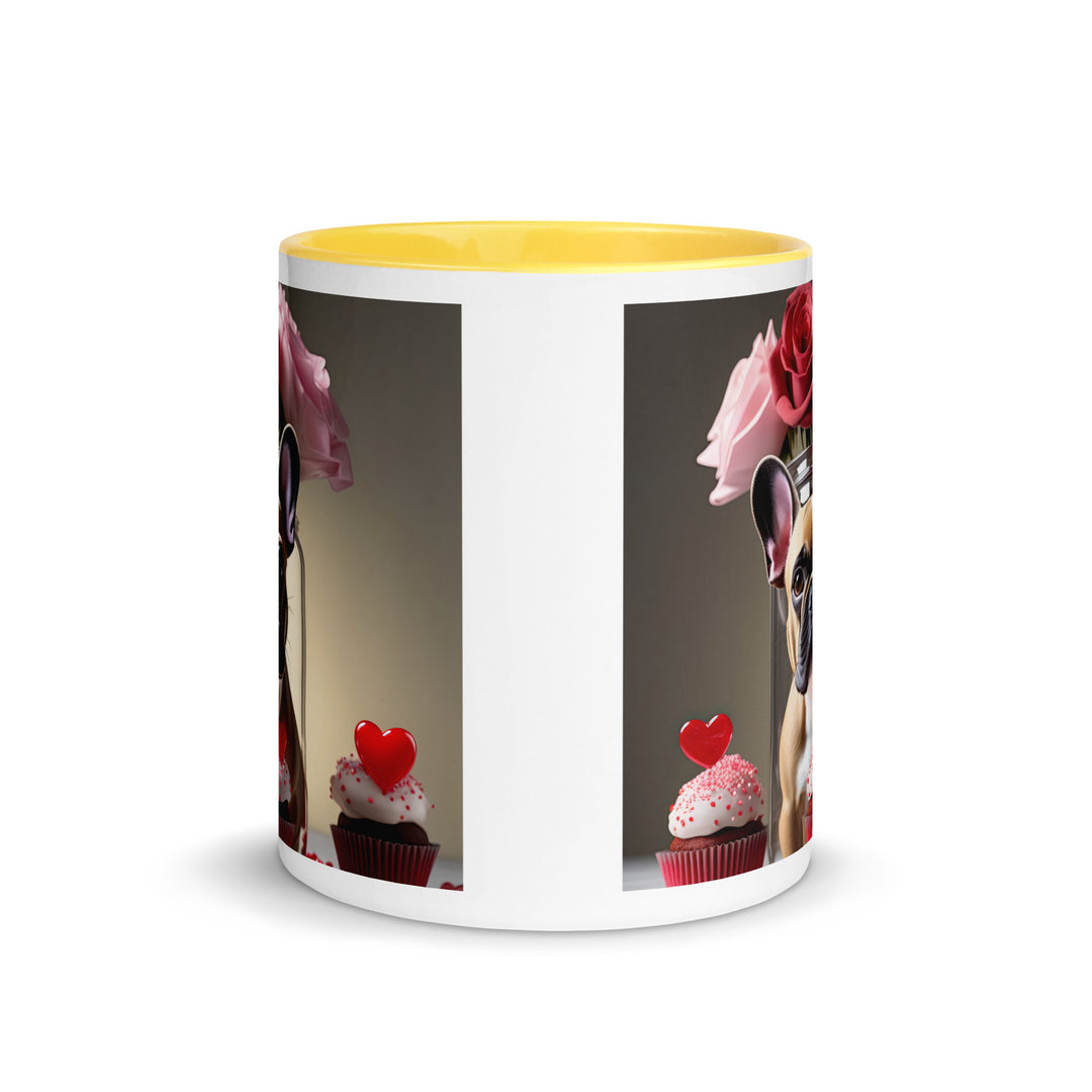 French Bulldog Romantic- Mug with Color Inside