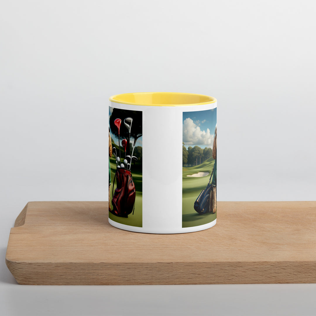 Cockapoo Golfer- Mug with Color Inside