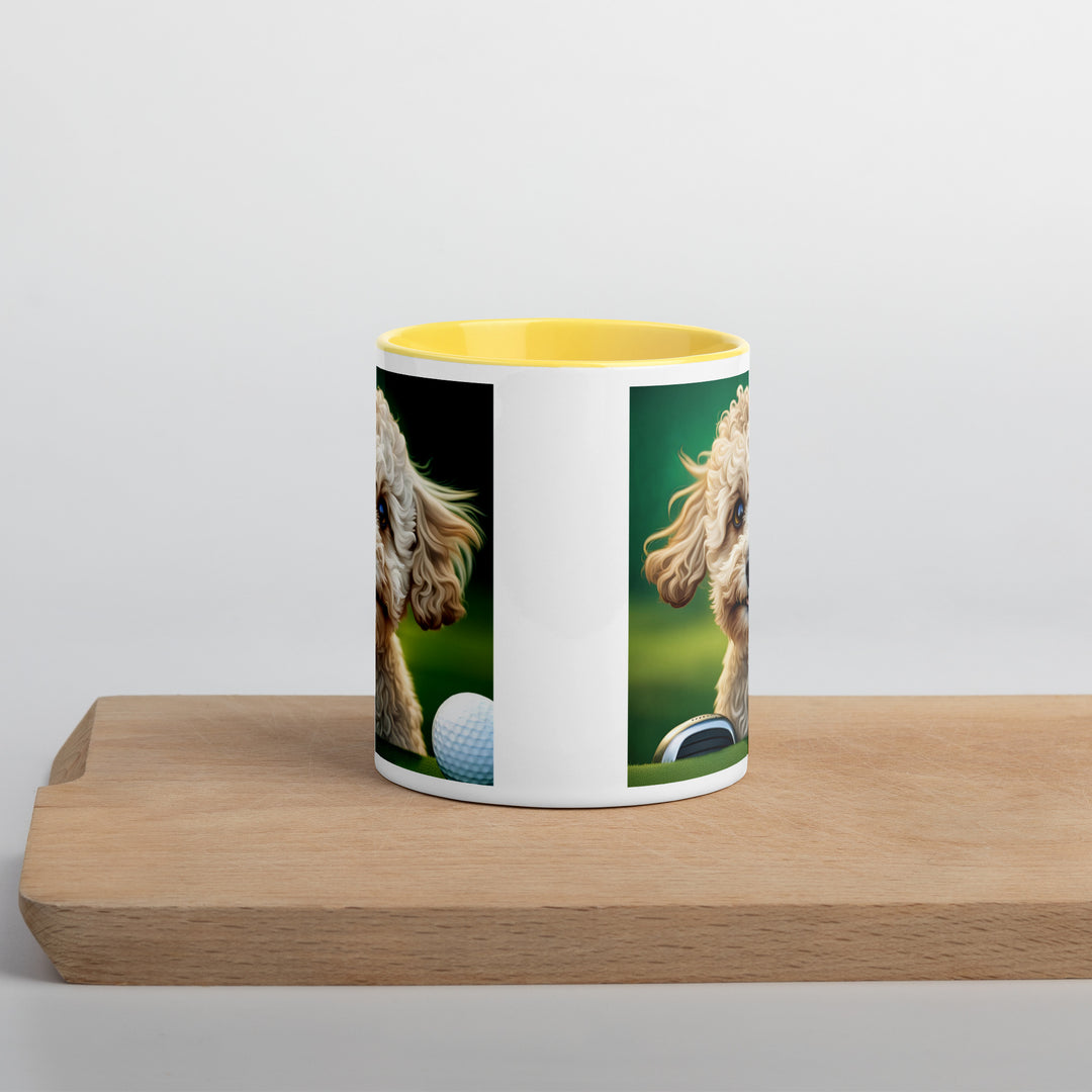 Maltipoo Golfer- Mug with Color Inside v6