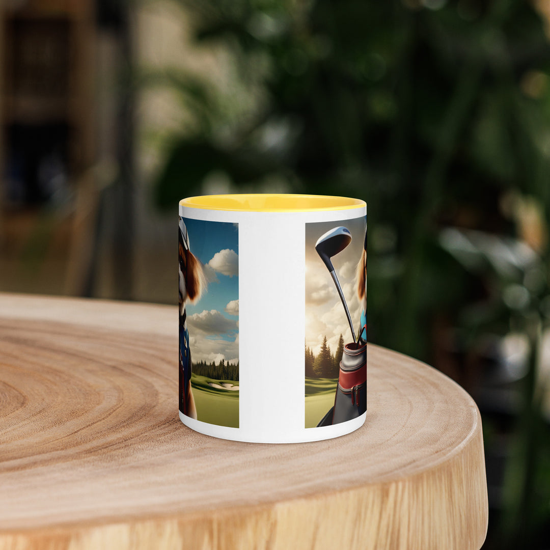 Pekapoo Golfer- Mug with Color Inside v4