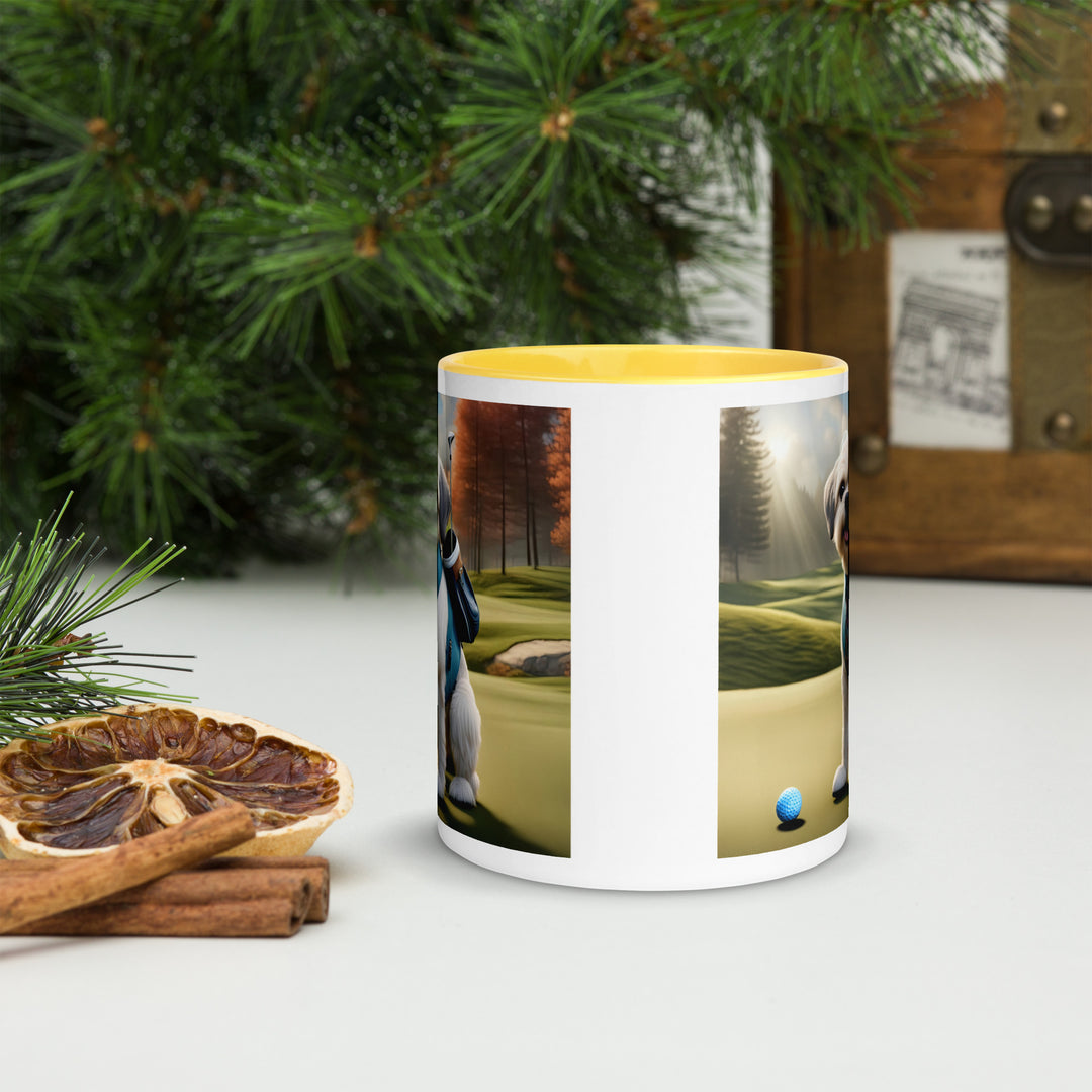 Pugapoo Golfer- Mug with Color Inside v2