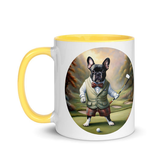 Mug with Color Inside-French Bulldog V3