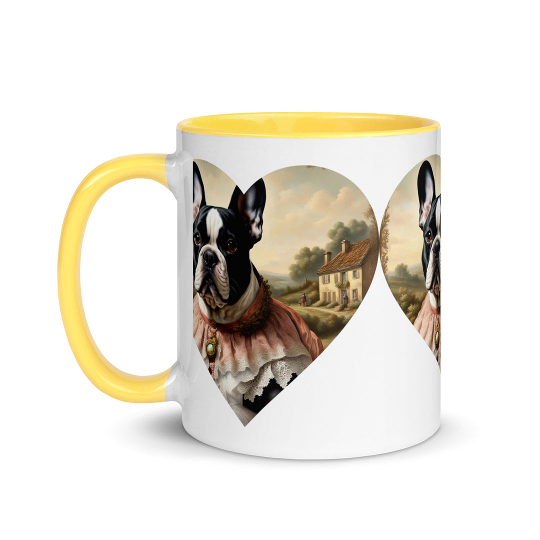 Mug with Color Inside-French Bulldog V6