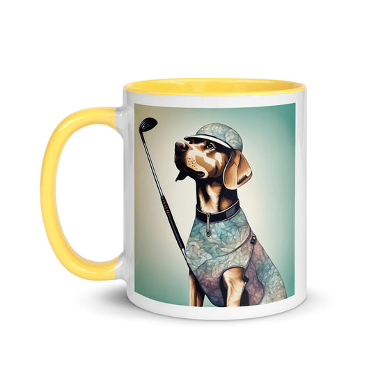 Mug with Color Inside-Labrador Retriever Golfer Labrador Retriever Golfer V18