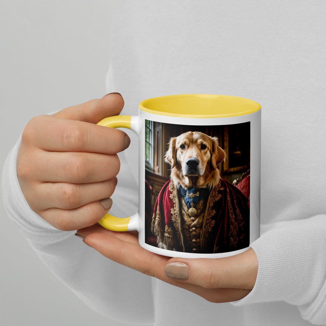 Golden Retriever- Mug with Color Inside V3