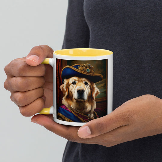 Golden Retriever- Mug with Color Inside V5