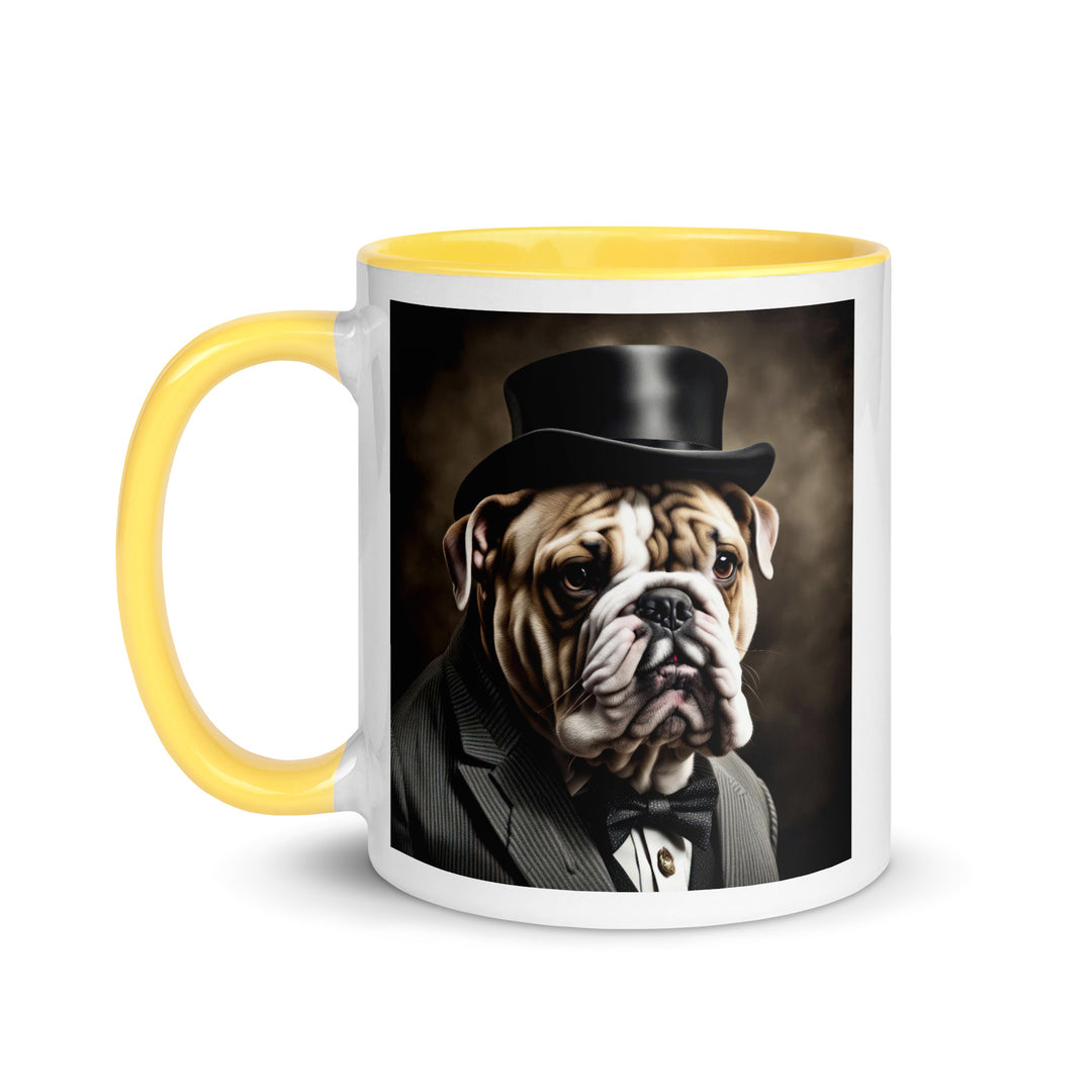 Bulldog- Mug with Color Inside