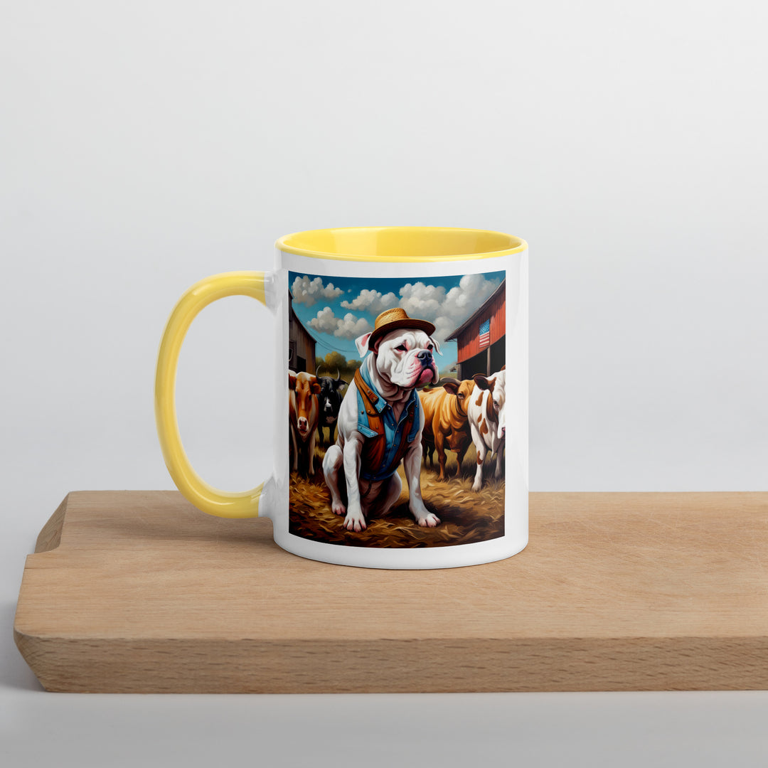 American Bulldog- Mug with Color Inside v2