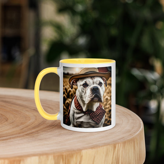 American Bulldog- Mug with Color Inside v3